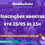 Vestibulinho ETEC - Inscrições Abertas!