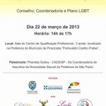 Conselho Municipal de Atenção à Diversidade Sexual solicita da Prefeitura de Piracicaba a implantação 100% do Tripé da Cidadania LGBT.