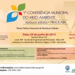 1ª Conferência Municipal de Meio Ambiente de Piracicaba será neste Sábado