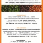 Sesc Sorocaba promove Mesas Redondas sobre Alimentação e Consumo Responsável