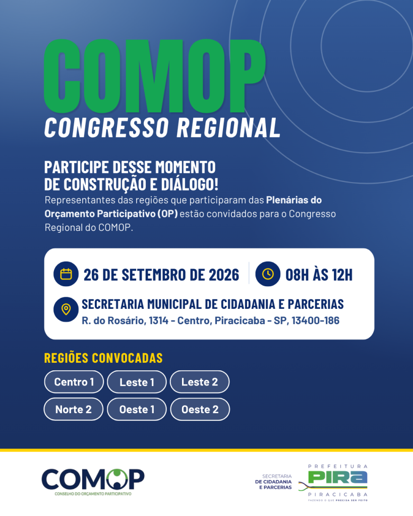 CONGRESSO REGIONAL DO COMOP - 2026