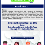 Plenária Regional do Orçamento Participativo 2022 - Região Sul I